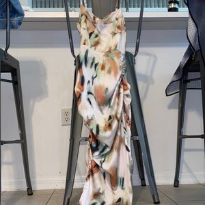 Shein midi/long dress with high slit! size xs/s